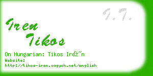 iren tikos business card